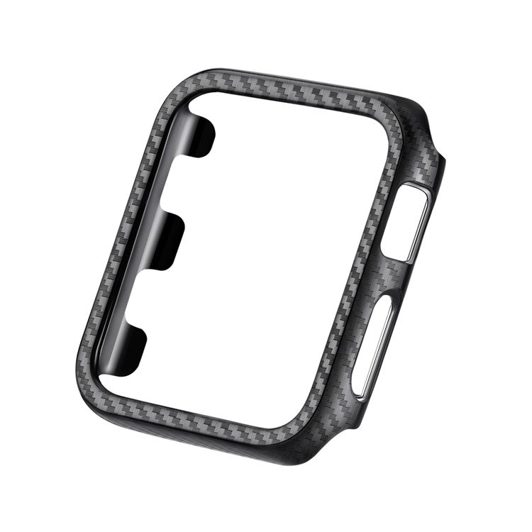 For Apple Watch Series 4 / 5 / 6 / SE / SE (2022) 40mm Carbon Fiber Texture TPU Protective Case