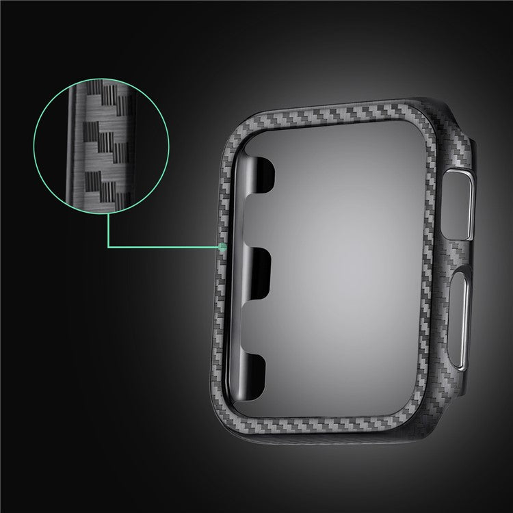For Apple Watch Series 4 / 5 / 6 / SE / SE (2022) 40mm Carbon Fiber Texture TPU Protective Case