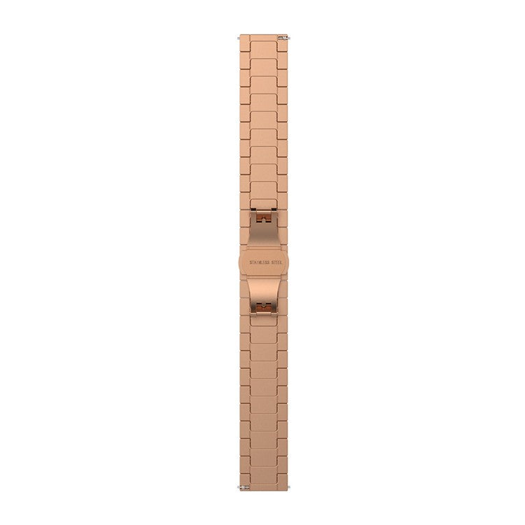 22mm Solid Stainless Steel Link Chain Watch Strap for Huawei Smart GT - Rose Gold