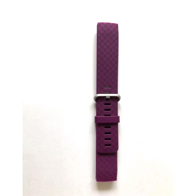 Flexible TPU Wristwatch Band for Fitbit Charge 4 / 3 - Dark Purple