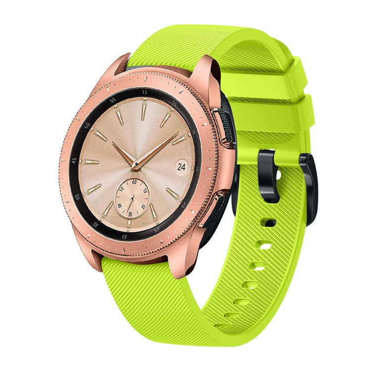 Twill Texture Silicone Watch Band for Samsung Galaxy Watch Active 40mm SM-R500 - Green