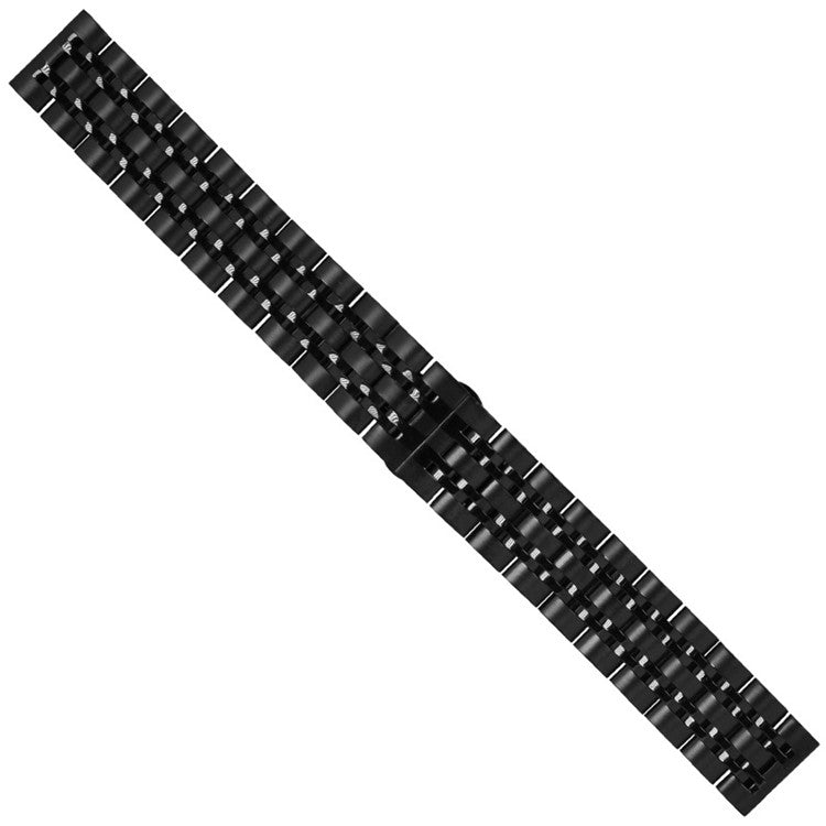 22mm Butterfly Buckle Stainless Steel Watch Band Strap for Samsung Galaxy Watch 46mm - Black
