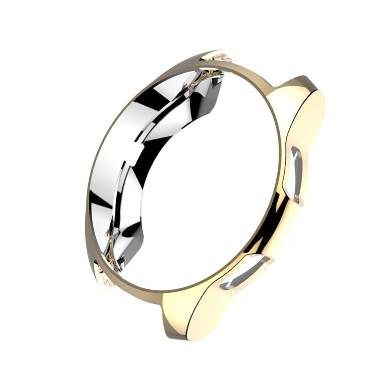 For Samsung Galaxy Watch 42mm All-wrapped Plated TPU Protector Case Watch Cover - Gold