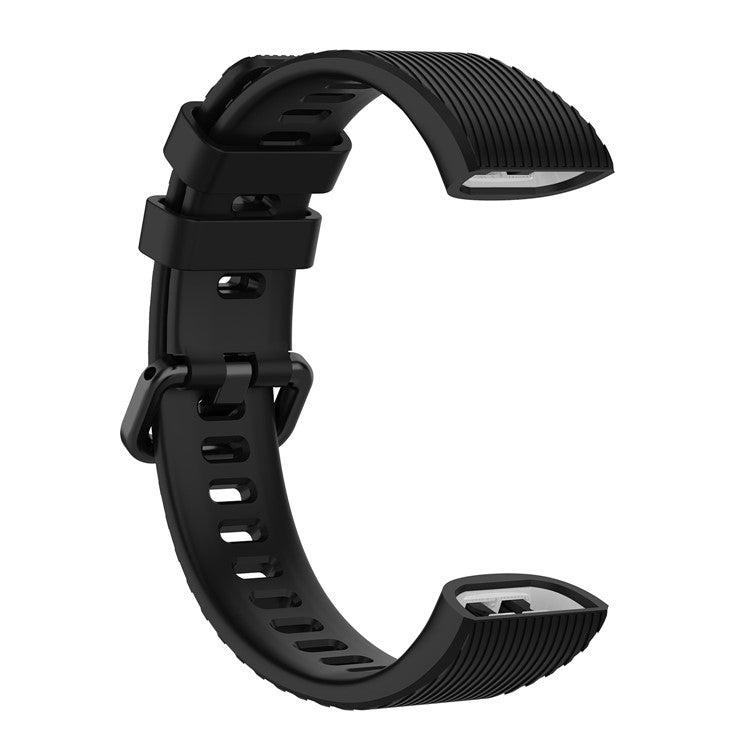 19mm TPU Watch Bracelet Replacement Band Strap for Huawei Band 3 Pro - Black