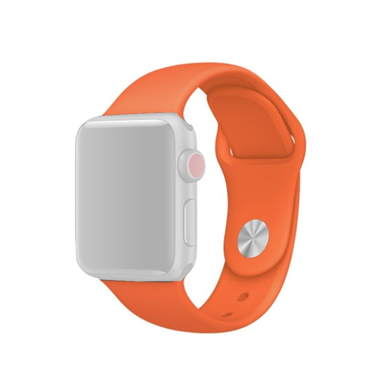 Silicone Wrist Strap Replacement for Apple Watch Series 10 46mm / Ultra 2 Ultra 49mm / 9 8 7 45mm / SE (2023) SE (2022) SE 6 5 4 44mm / 3 2 1 42mm (Lengthen Length) - Style L