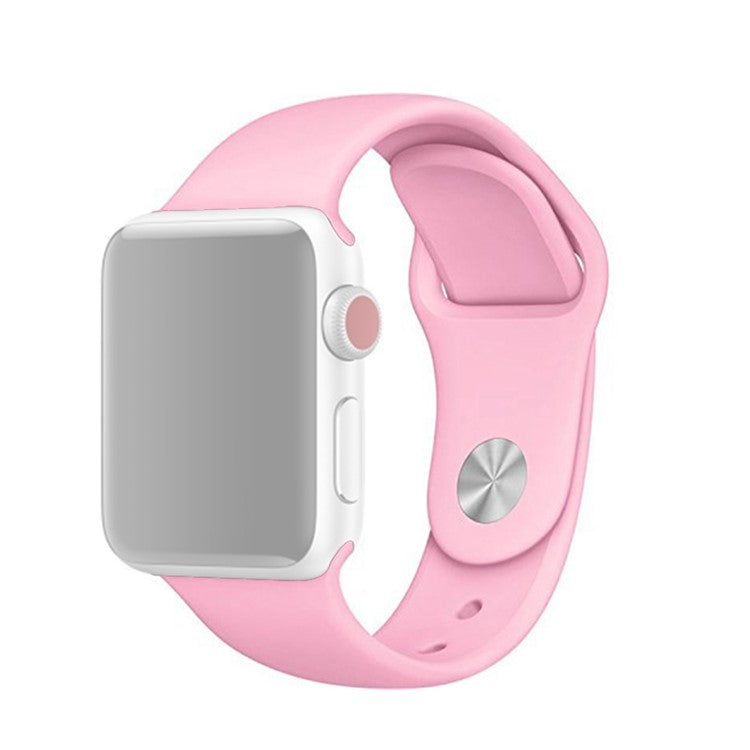 Silicone Wrist Strap Replacement for Apple Watch Series 10 9 8 7 SE 6 5 4 3 2 1 42mm / 41mm / 40mm / 38mm (Standard Length) - Style H