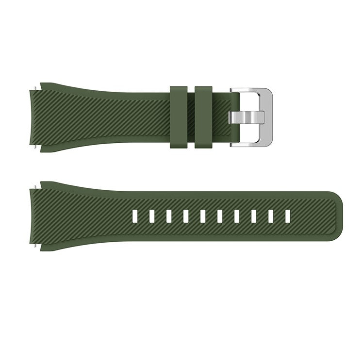 22mm Silicone Wrist Strap Pin Buckle Sports Watch Band Replacement for Huawei Watch GT - Green