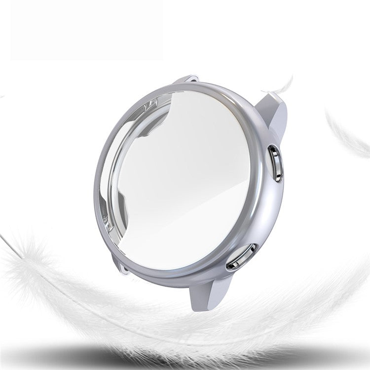 Electroplating Soft TPU Protection Case Cover for Samsung Galaxy Watch Active - Grey
