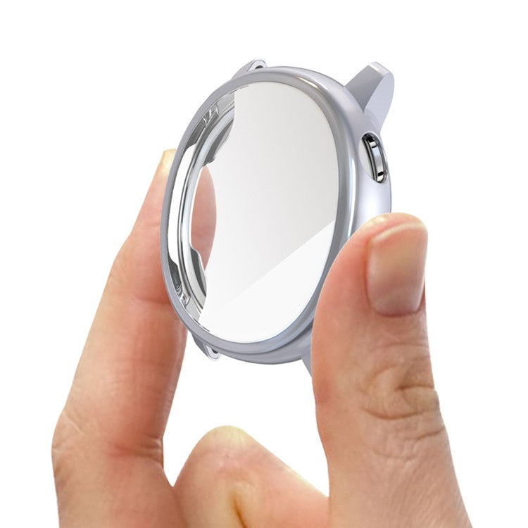 Electroplating Soft TPU Protection Case Cover for Samsung Galaxy Watch Active - Grey