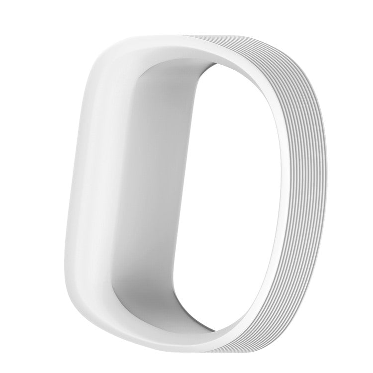 For Garmin Vivofit JR Flexible Adjustable Soft Silicone Strap Replacement Watch Band - Size: S / White