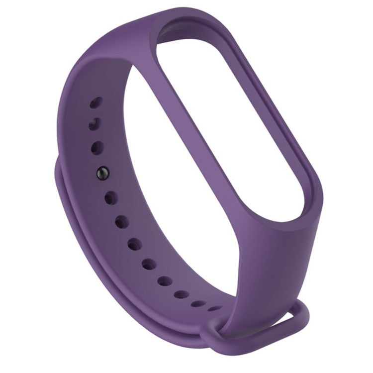 Single-color Silicone Wrist Band Replacement for Xiaomi Mi Band 4 - Purple