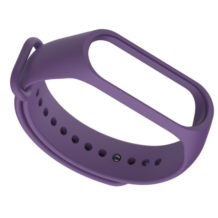 Single-color Silicone Wrist Band Replacement for Xiaomi Mi Band 4 - Purple