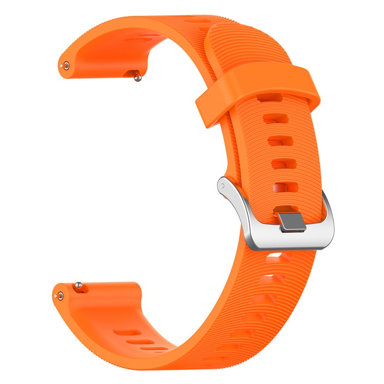 20mm Silicone Watch Strap for Garmin Forerunner 245 Smart Watch Band Replacement - Orange