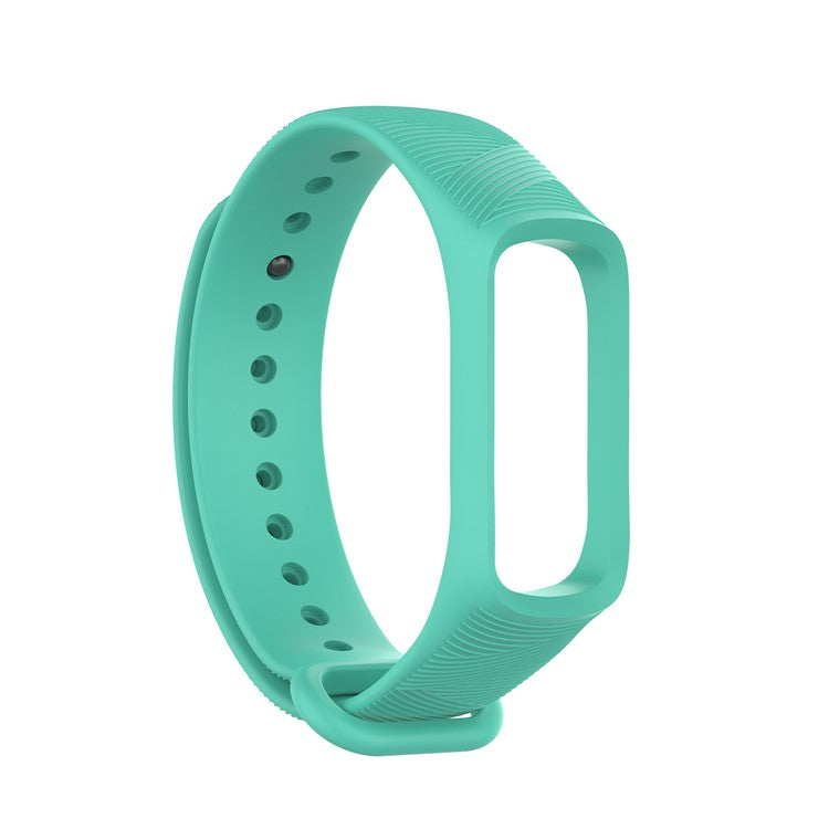 Twill Design Silicone Smart Watch Replacement Strap for Samsung Galaxy Fit e SM-R375NZKAMID - Cyan