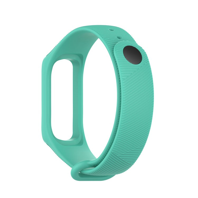Twill Design Silicone Smart Watch Replacement Strap for Samsung Galaxy Fit e SM-R375NZKAMID - Cyan