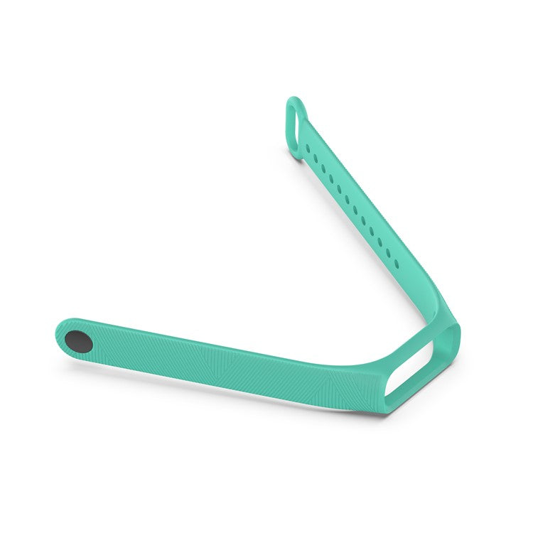 Twill Design Silicone Smart Watch Replacement Strap for Samsung Galaxy Fit e SM-R375NZKAMID - Cyan