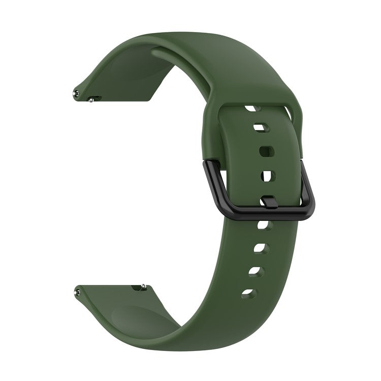 20mm Silicone Smart Watch Replacement Strap for Samsung Galaxy Watch Active - Army Green