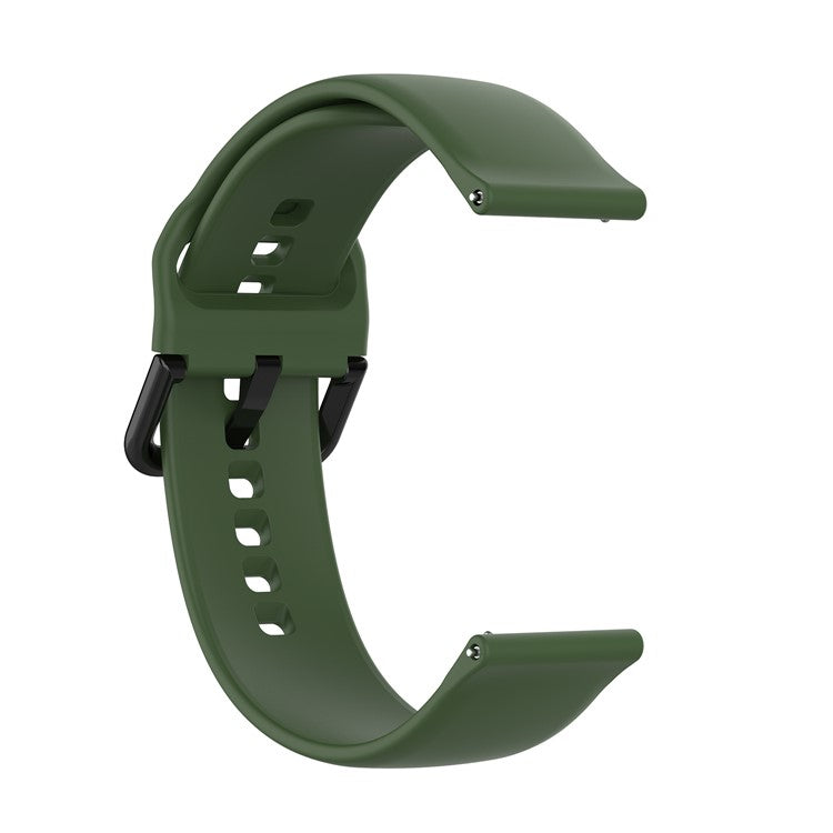 20mm Silicone Smart Watch Replacement Strap for Samsung Galaxy Watch Active - Army Green