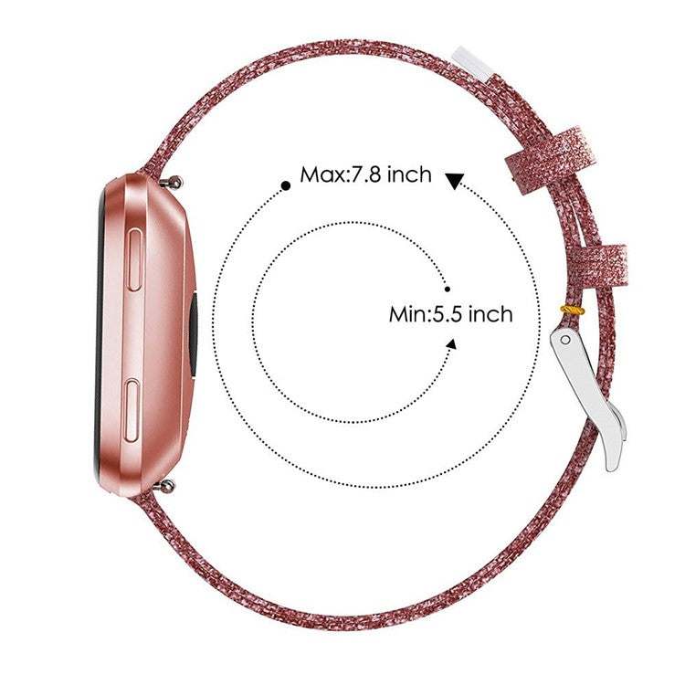 22mm Stainless Steel Clasp Nylon Wristband for Samsung Gear S3 Classic / Huawei Watch GT, etc. - Brown