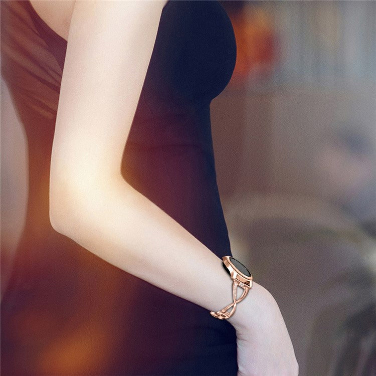 20mm X-shape Aluminum Alloy Diamond Watch Band for Samsung Galaxy Watch 42mm - Champagne Gold