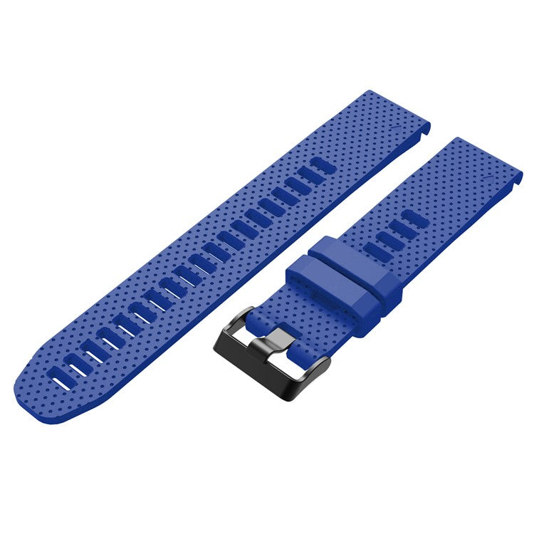 Stylish Silicone Sport Watch Band with Black Buckle for Garmin Fenix 5S Plus - Baby Blue