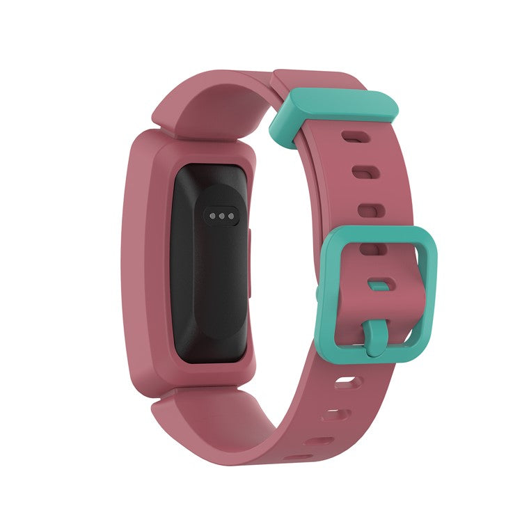 For Fitbit Ace 2/Inspire/Inspire HR Silicone Smart Watch Band Replacement Wrist Strap - Red/Green
