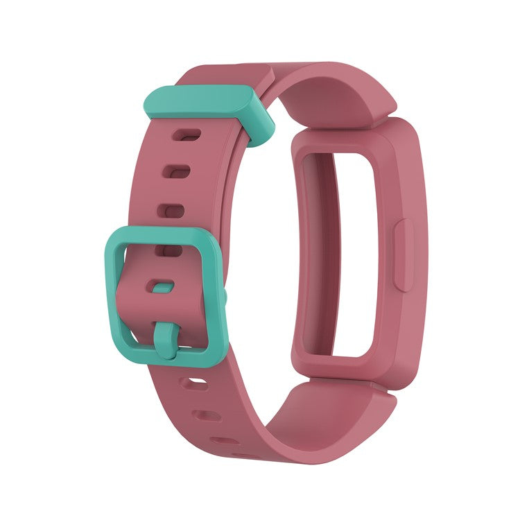 For Fitbit Ace 2/Inspire/Inspire HR Silicone Smart Watch Band Replacement Wrist Strap - Red/Green