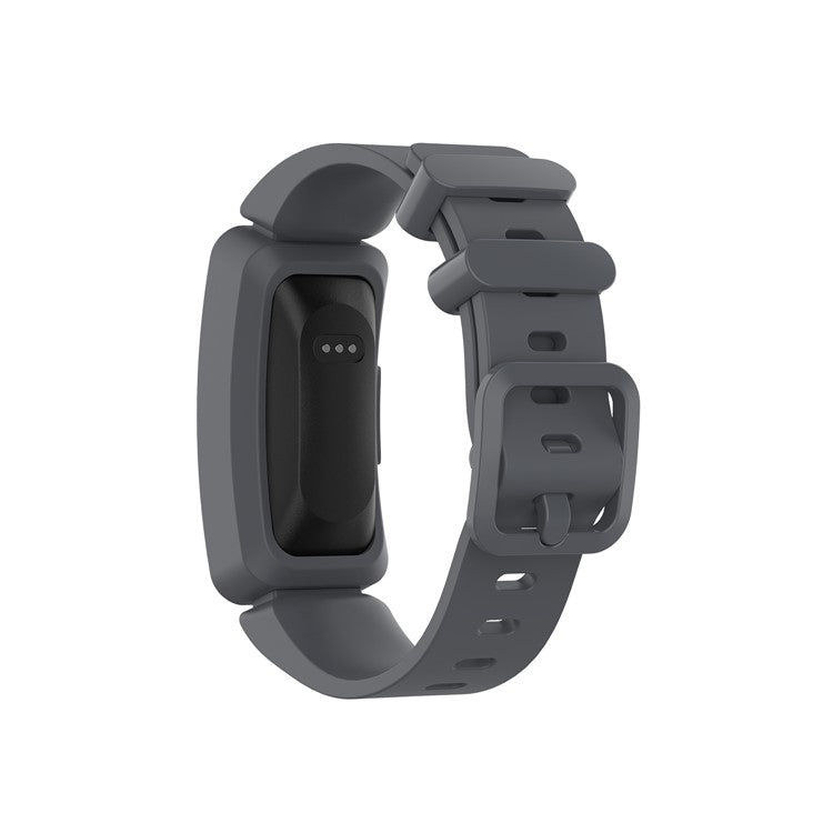 For Fitbit Ace 2/Inspire/Inspire HR Silicone Smart Watch Band Replacement Wrist Strap - Grey