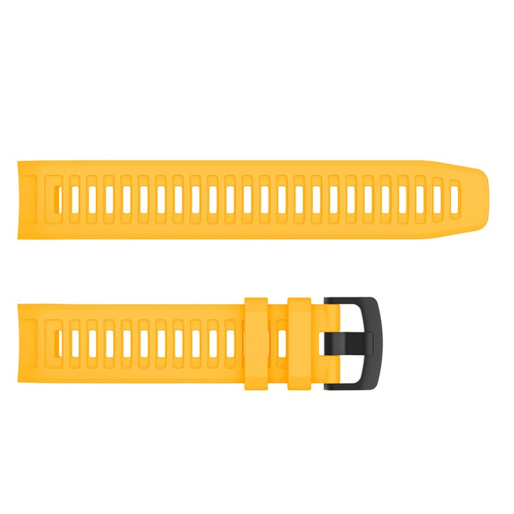 Silicone Watch Band Strap Replacement for Garmin Instinct - Yellow
