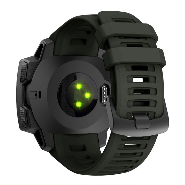 Silicone Watch Band Strap Replacement for Garmin Instinct - Grey