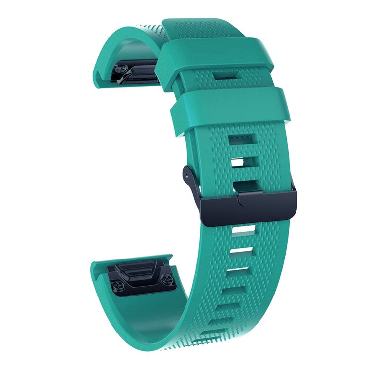 For Garmin Forerunner 935/Fenix 5/5 Plus Silicone Smart Watch Band Replacement Strap 22m - Dark Green