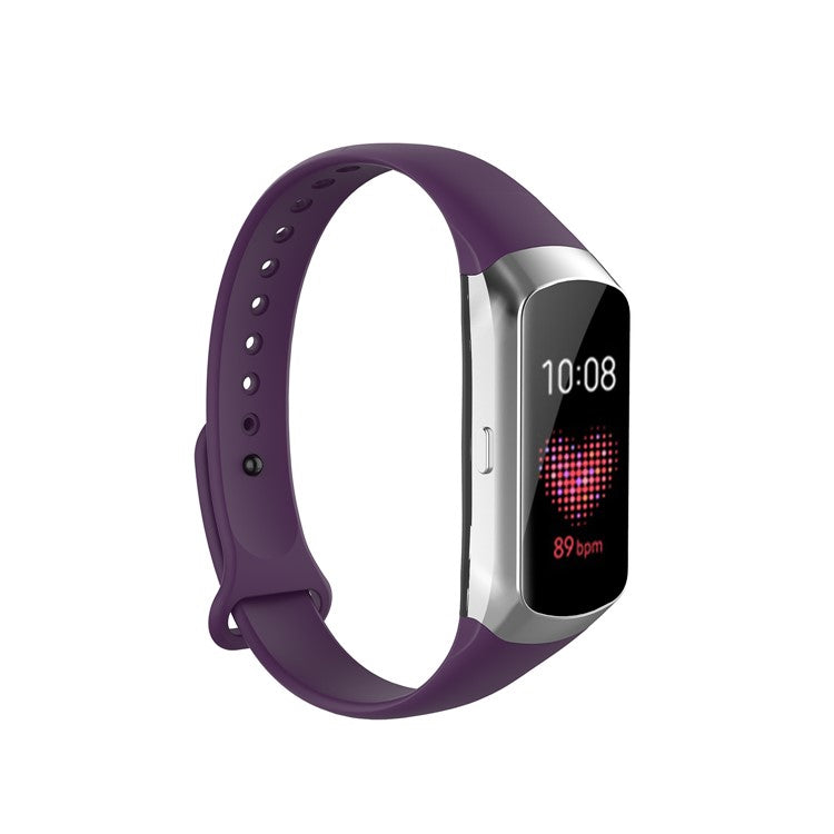 Silicone Smart Watch Replacement Strap for Samsung Gear Fit SM-R370 - Purple