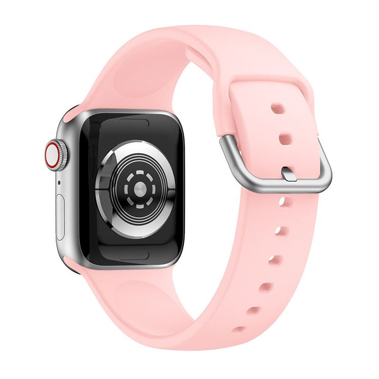 Silicone Watch Strap for Apple Watch Series 10 42mm / 9 8 7 41mm / SE (2023) SE (2022) SE 6 5 4 40mm / 3 2 1 38mm - Pink