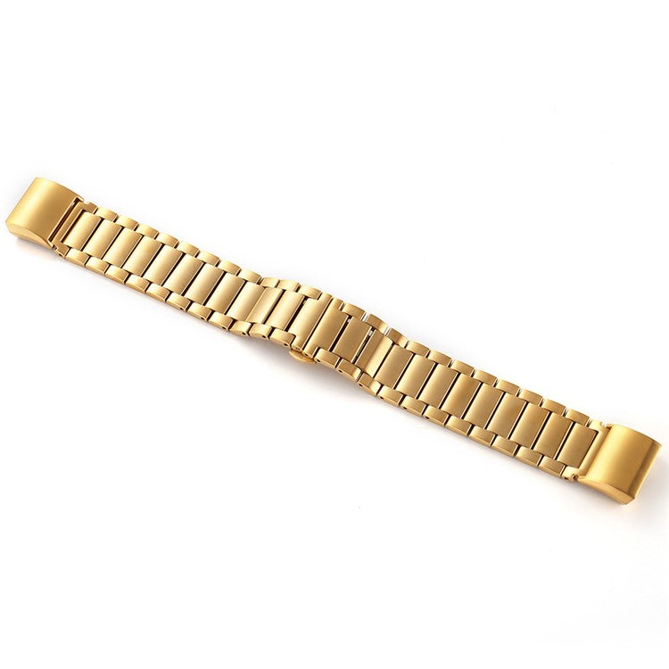 Three Beads Stainless Steel Watch Band Strap for Fitbit Charge 2 - Gold