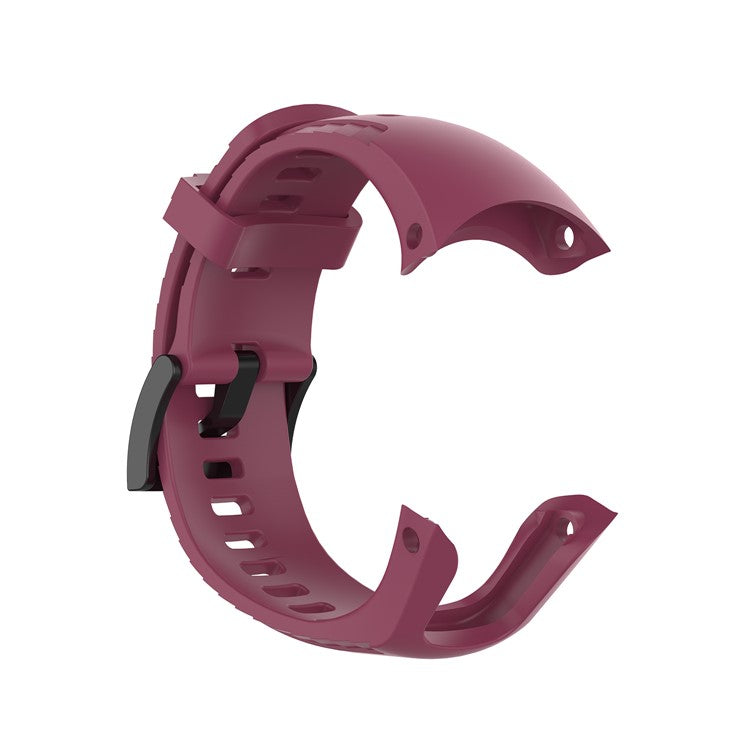 Silicone Smart Watch Band Strap for Suunto 5 - Wine Red