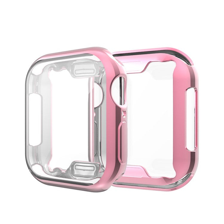 Electroplating TPU Watch Shell for Apple Watch Series 3 / 2 / 1 38mm - Pink