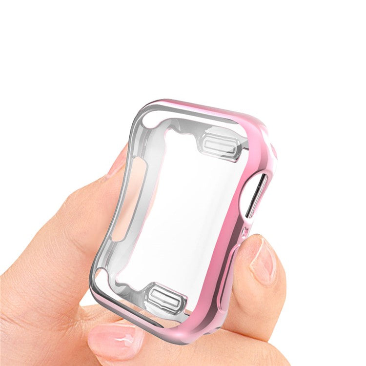 Electroplating TPU Watch Shell for Apple Watch Series 3 / 2 / 1 38mm - Pink