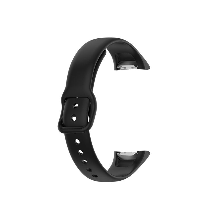 Silicone Wrist Strap Smart Watch Band Replacement for Samsung Galaxy Fit SM-R370 - Black