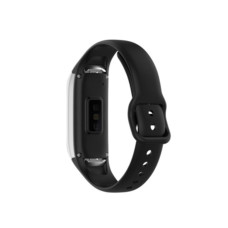 Silicone Wrist Strap Smart Watch Band Replacement for Samsung Galaxy Fit SM-R370 - Black