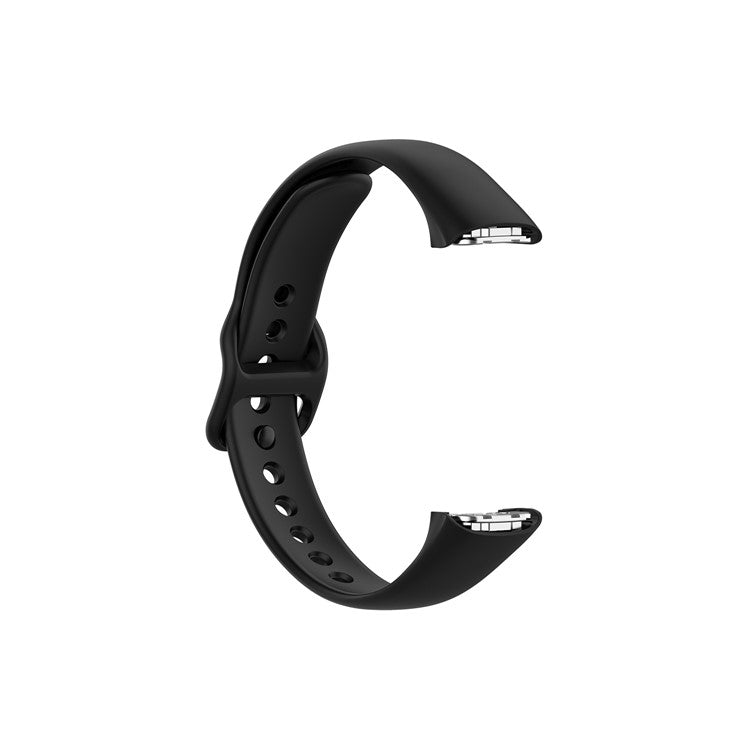 Silicone Wrist Strap Smart Watch Band Replacement for Samsung Galaxy Fit SM-R370 - Black