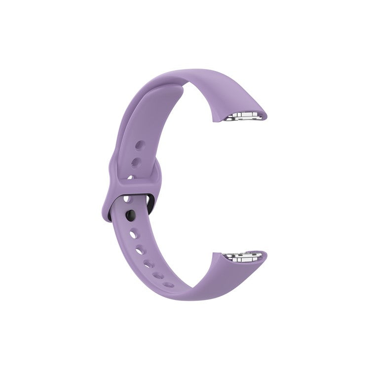 Silicone Wrist Strap Smart Watch Band Replacement for Samsung Galaxy Fit SM-R370 - Light Purple