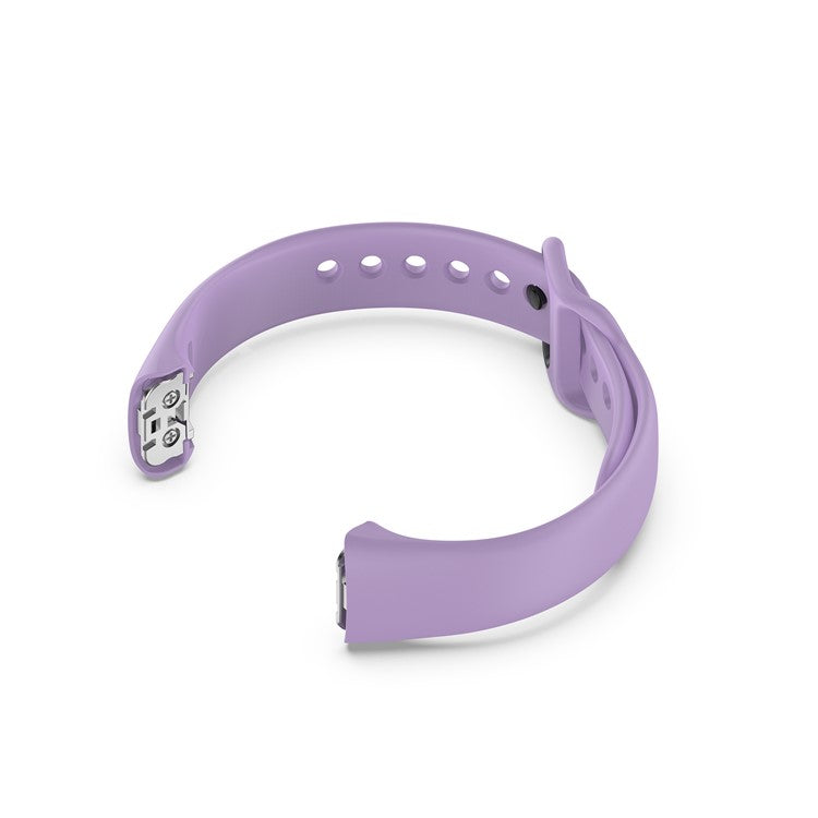 Silicone Wrist Strap Smart Watch Band Replacement for Samsung Galaxy Fit SM-R370 - Light Purple