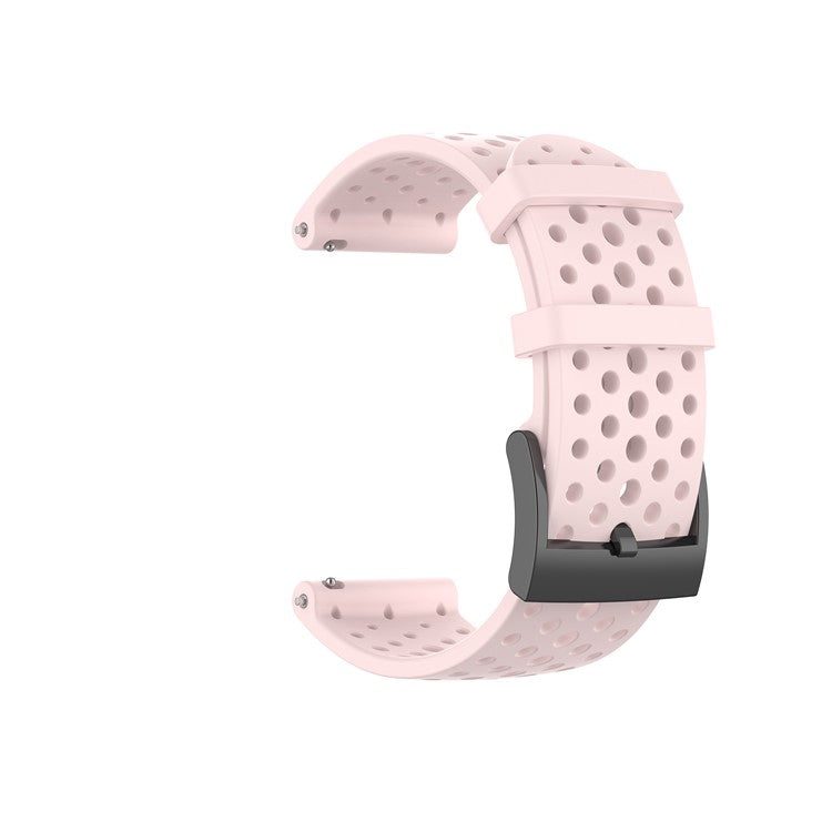 For Suunto Spartan Sport Wrist HR Baro/Suunto 9/D5I 24mm Silicone Watchband Replacement Smart Watch Strap - Pink