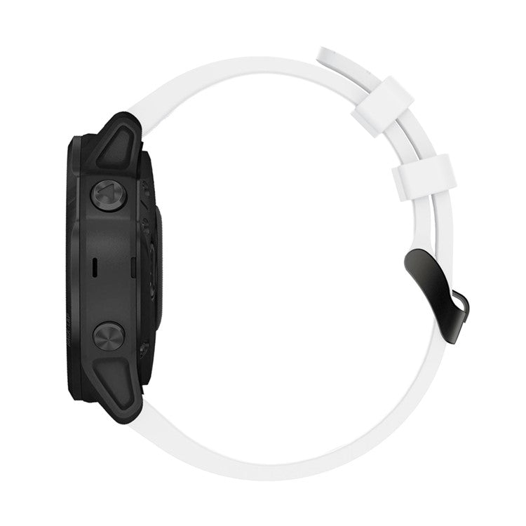 Silicone Smart Watch Replacement Strap for Garmin Fenix 6S - White