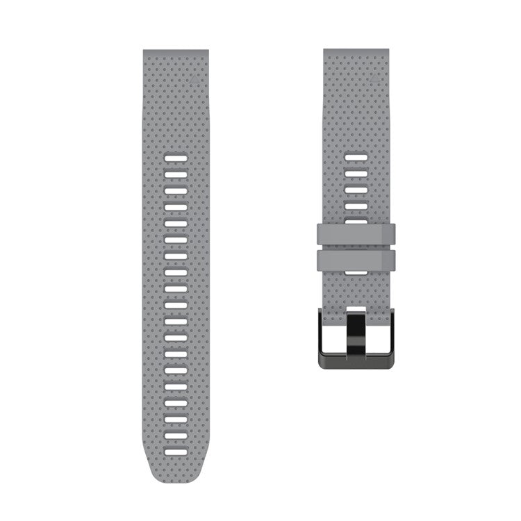 Silicone Smart Watch Replacement Strap for Garmin Fenix 6S - Grey
