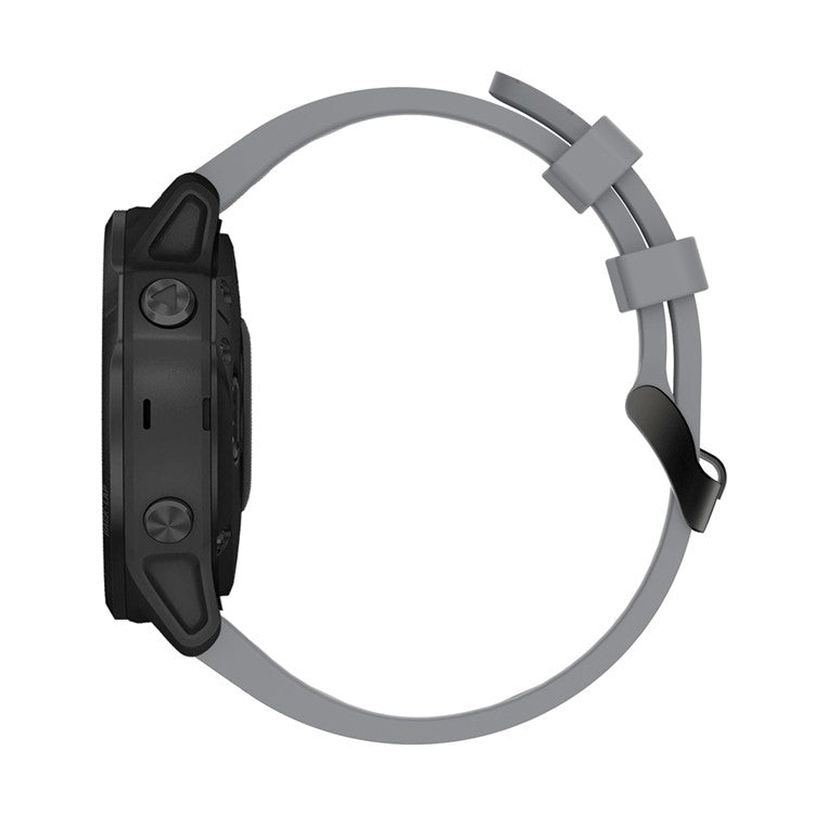 Silicone Smart Watch Replacement Strap for Garmin Fenix 6S - Grey