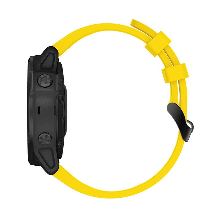 Silicone Smart Watch Replacement Strap for Garmin Fenix 6S - Yellow