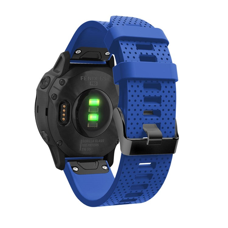 Silicone Smart Watch Replacement Strap for Garmin Fenix 6S - Baby Blue