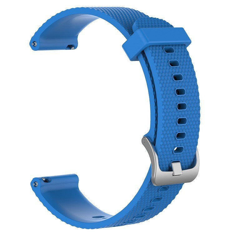 22mm Diamond Texture Silicone Smart Watch Band for Huawei Watch GT/Samsung Galaxy Watch 46mm, etc - Blue