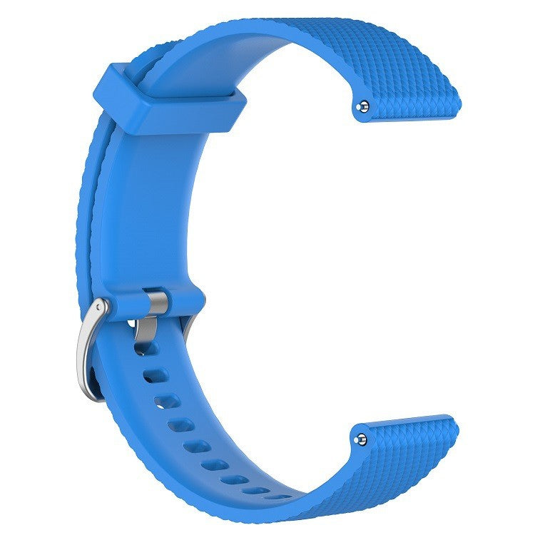 22mm Diamond Texture Silicone Smart Watch Band for Huawei Watch GT/Samsung Galaxy Watch 46mm, etc - Blue